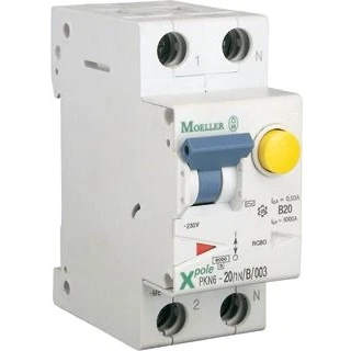 Afbeelding van Eaton aardlekautomaat 1 polignul 25A B karakteristiek 30mA PKN6 251NB003 A MW