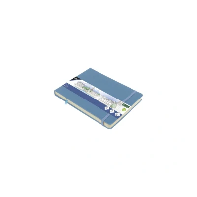 Afbeelding van Schetsboek Kangaro A5 landscape sky blue PU HC 80 vel 140gr roomwit me