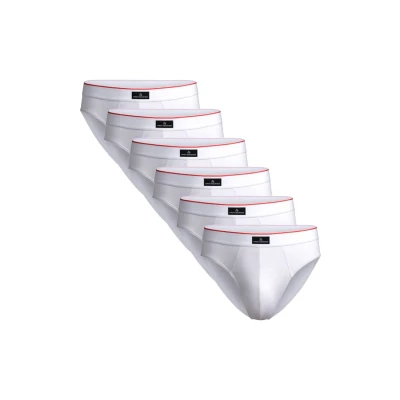Afbeelding van Danish Endurance 6 PACK Ultracomfort Slip, Heren, Maat: Large, White