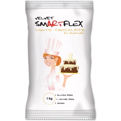 Afbeelding van Smartflex Fondant Rolfondant Wit Velvet Witte Chocolade 1kg