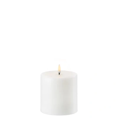 Afbeelding van Uyuni Led Rustieke kaars Wit Recht Ø10,1x10cm