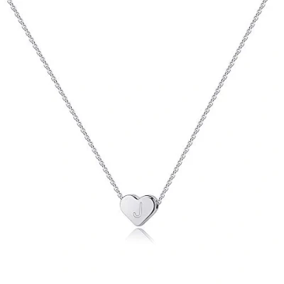 Afbeelding van TINGN zilveren ketting met letters voor meisjes, 14K witgoud vergulde hartketting initiaal meisjes sieraden geschenken vrouwen geschenken, Goud