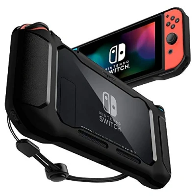 Afbeelding van Spigen Rugged Armor Ontworpen voor Nintendo Switch Case Matzwart