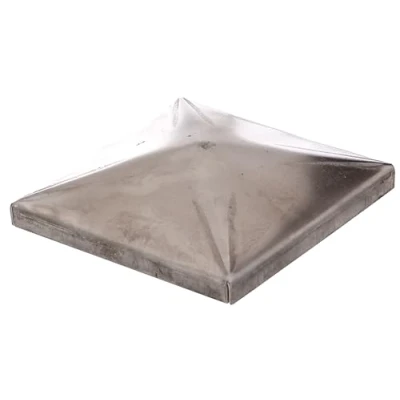 Afbeelding van Alberts 866969 Paalkap voor vierkante metalen paal om vast te lassen staal afmetingen 100 x mm set van 10
