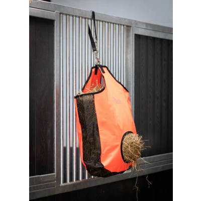 Afbeelding van Harry&#039;s Horse Hooizak met gaas inzet One Size Oranje