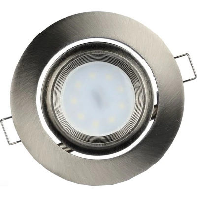 Afbeelding van GU10 Armatuur Zoom Nikkel Rond