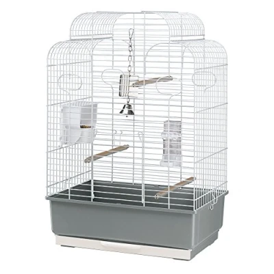 Afbeelding van Ferplast Vogelkooi, Vogelvolière GALA Vogelkooi grote vogelvolière, Papegaaien, Parkieten, van Metaal, Inclusief Accessoires Roterende Voerbakken Zitstokken 50 x 30 h 75.5 cm.
