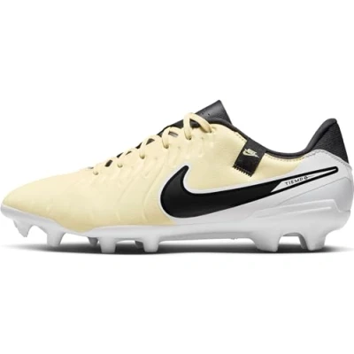 Afbeelding van Nike Performance Tiempo Legend 10 Academy MG Voetbalschoenen met kunststof noppen, Heren, Maat: 39, Lemonade/black/metallic gold coin