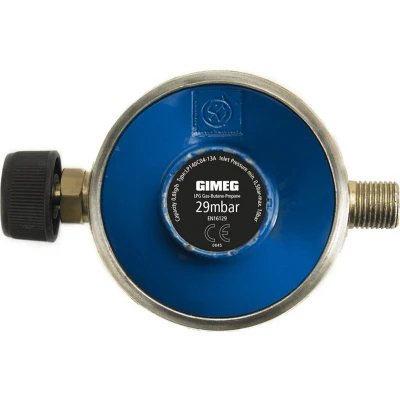 Afbeelding van Gimeg Gasdrukregelaar Campingaz 29 Mbar X 1/4 Inch Links