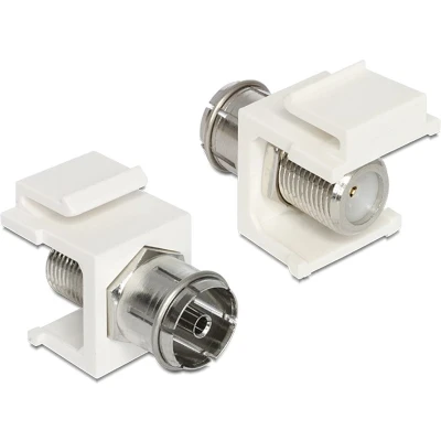 Afbeelding van Keystone module F (v) Coax IEC / wit