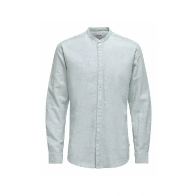 Afbeelding van Only &amp; Sons Onscaiden MAO Overhemd, Heren, Maat: XS, Blau