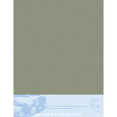 Afbeelding van Clairefontaine 396011C tekenvellen (verpakking met 5 vellen pastelmat op karton gelamineerd, 1800 µm, 70 x 100 cm, ideaal voor droogtechnieken en pastel) bruin
