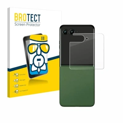 Afbeelding van BROTECT Screenprotector voor Motorola Razr 50 (Achterdisplay) Folie Beschermfolie Beschermglas transparant