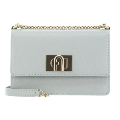 Afbeelding van FURLA Leren Schoudertas Avondtas 1927 Mini Crossbody 20 Rugiada Mintgroen