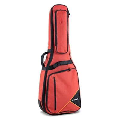 Afbeelding van GEWA Guitar Gig Bag Premium 20mm voor klassieke gitaar 4/4 rood (scheurvast en waterafstotend, Neck Protection System, luxe rugzakriemen, groot accessoirevak) 213102