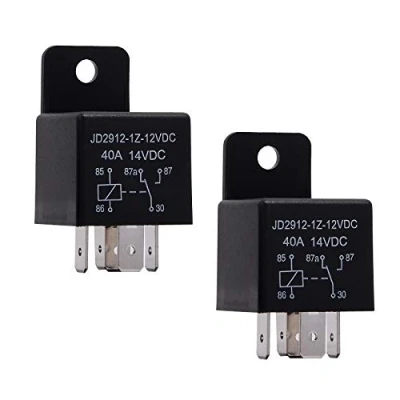 Afbeelding van Ehdis 2 stuks relais 12V 40A 5 pins auto Moto Spdt bescherming relaisschakelaar stroom, schakelaar voorgerechten motorrelais model nr.: JD2912 1Z 12VDC 14VDC