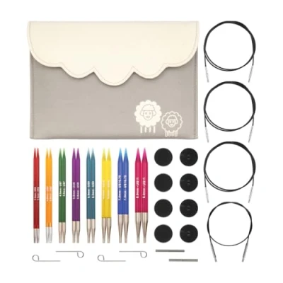 Afbeelding van KnitPro verwisselbare rondbreinaaldenpunten, luxe set, Trendz, 3.50 8.00mm