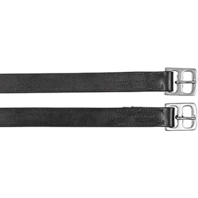 Afbeelding van Kerbl Beugelriemen Kinder p. Paar Zwart 130cm/25mm