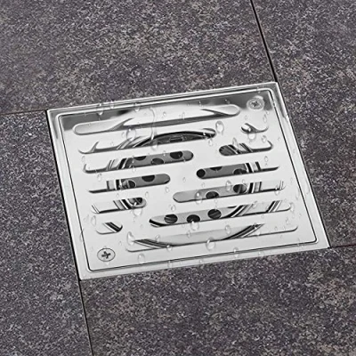 Afbeelding van Tonysa Roestvrijstalen douchegoot 110 x mm, 150 vloersifon voor badkamer van groot kaliber, afvoerrooster, doucheafvoer keuken, (110 mm)