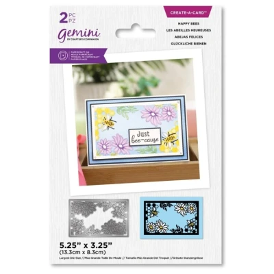Afbeelding van Gemini CaC snijmal Paper Piecing Happy Bees