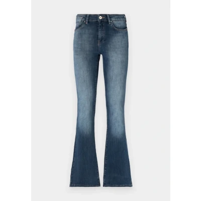 Afbeelding van ONLY flared jeans ONLBLUSH dark blue denim