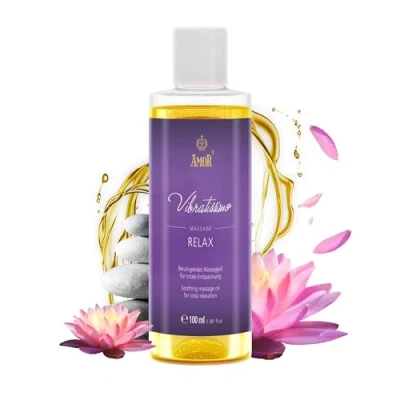Afbeelding van Vibratissimo &#039;Relax&#039;: verzachtende massageolie voor ontspanning, erotische liefdesolie, 100 ml