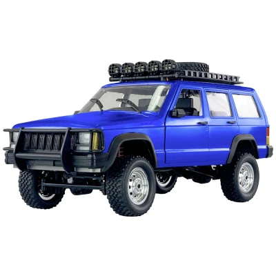 Afbeelding van Amewi JC X12 Scale Blauw Brushed 1:12 RC auto Elektro Terreinwagen 4WD RTR 2,4 GHz Incl. accu en lader