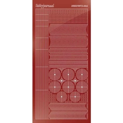 Afbeelding van Hobbydots sticker Mirror Red 10 stuks