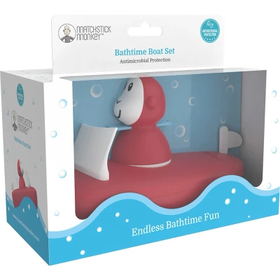 Afbeelding van MATCHSTICK MONKEY ™ Boten set, badtijd rood