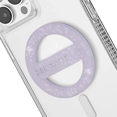 Afbeelding van Case Mate Magnetische telefoongreep [Loop Grip] Verwijderbare Telefoon Ring Houder voor Hand Zachte Ultra Dunne Opvouwbare MagSafe Telefoonhouder iPhone 14 Pro Max/ 13 Max/12