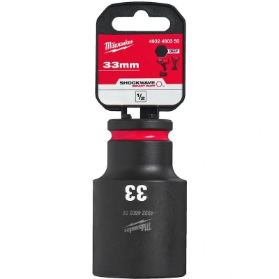 Afbeelding van Milwaukee Accessoires SHOCKWAVE Krachtdop 1/2&quot; lang 33 mm 1 stuk 4932480350