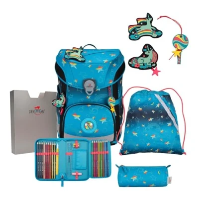 Afbeelding van DerDieDas ErgoFlex Easy LED Schooltas set 5 delig
