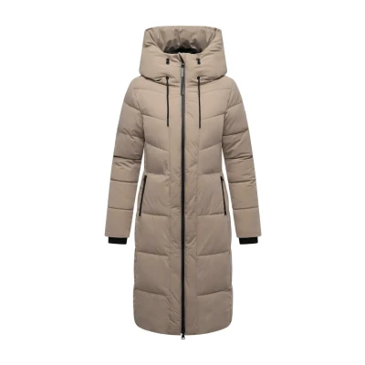 Afbeelding van Navahoo C Wintermantel, Dames, Maat: XS, Taupe grey