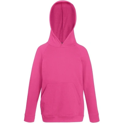 Afbeelding van Fruit Of The Loom Kinderen Unisex Lichtgewicht Sweatshirt Met Capuchon / Hoodie (Fuchsia)