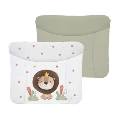 Afbeelding van Ceba Baby® Zacht aankleedkussen 75 x 72 cm, dubbelzijdig aankleedkussen, voor jongens en meisjes, waterdicht, afwasbaar, Oeko Tex, Made in EU, leeuw, de koning