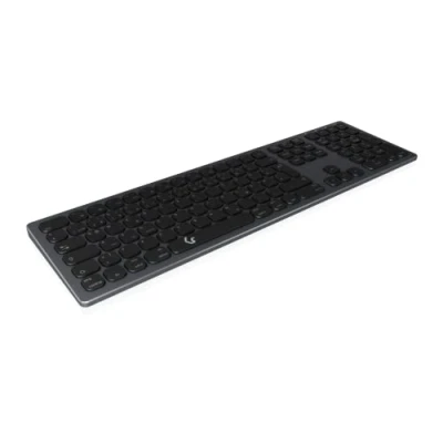 Afbeelding van KeySonic Draadloos Bluetooth Toetsenbord voor Windows/MacOS/Android, Duitse QWERTY Layout, Zwart