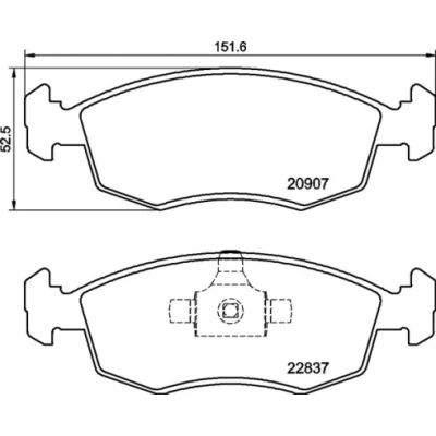 Afbeelding van Brembo Remblokset P 23 192