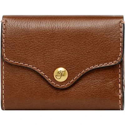 Afbeelding van Fossil Small Heritage Portemonnee, Dames, Maat: One Size, Medium brown