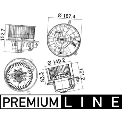 Afbeelding van Interieurventilatie MAHLE AB 149 000P
