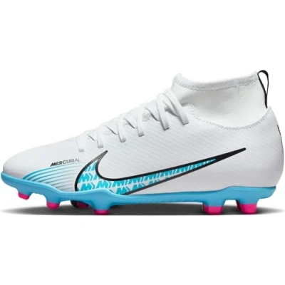 Afbeelding van NIKE Jongen Jr Superfly 9 Club Fg/Mg Sneaker, Wit Baltisch Blauw Roze Blast, 36 EU