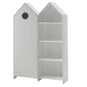 Afbeelding van Deze CASAMI combinatie bestaat uit 2 kasten: 1 kastje met witte deur en open kast.