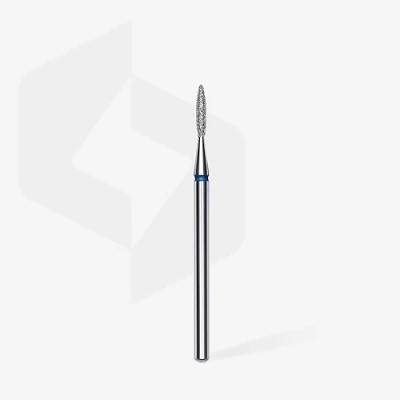 Afbeelding van STALEKS PRO Diamant bit: scherpe vlam (blauwe ring), opzetstuk voor nagelfrezen, slijpset elektrische slijpapparaten, nagelboormachine manicure en pedicure, FA11B016/8
