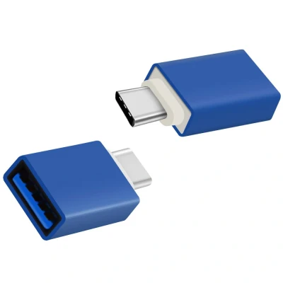 Afbeelding van USB verloopstekker Blauw Allteq