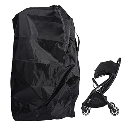 Afbeelding van Juliyeh Kinderwagen Reistas Cover Baby Kind Storager Tas voor Vliegtuig Reizen Gate Check Kids Draagbare Grote Kinderwagen, Zwart, 1 Count (Pack of 1), Nee
