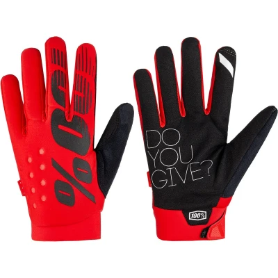 Afbeelding van 100% Brisker Crosshandschoenen Rood maat XL