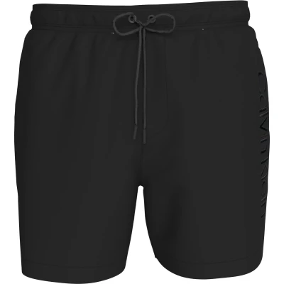 Afbeelding van Calvin Klein Medium Drawstring swimshort heren zwembroek zwart