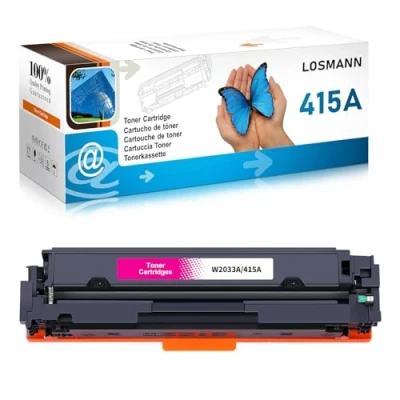 Afbeelding van LOSMANN 415A Toner compatibel met HP 415X W2033A W2033X tonercartridge vervanging voor Color Laserjet Pro MFP M479fdw M479fnw M479fdn M479dw M454dn M454dw M479 M454 (magenta)