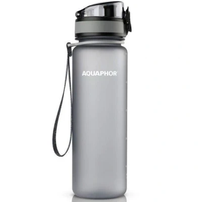Afbeelding van Aquaphor City Drinkfles met waterfilter Grijs (Capaciteit wisselfilter 150L)