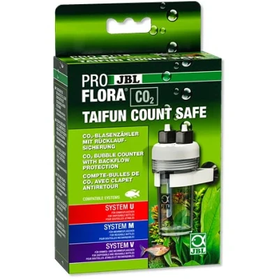 Afbeelding van JBL ProFlora Taifun Count Safe CO2 nieuwe blaassenteller met terugloopbeveiliging