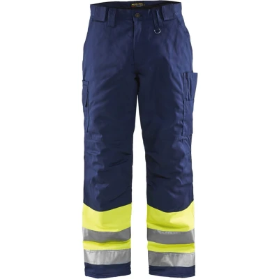 Afbeelding van Blaklader Winterwerkbroek High Vis 1862 1811 Geel/Marineblauw C146